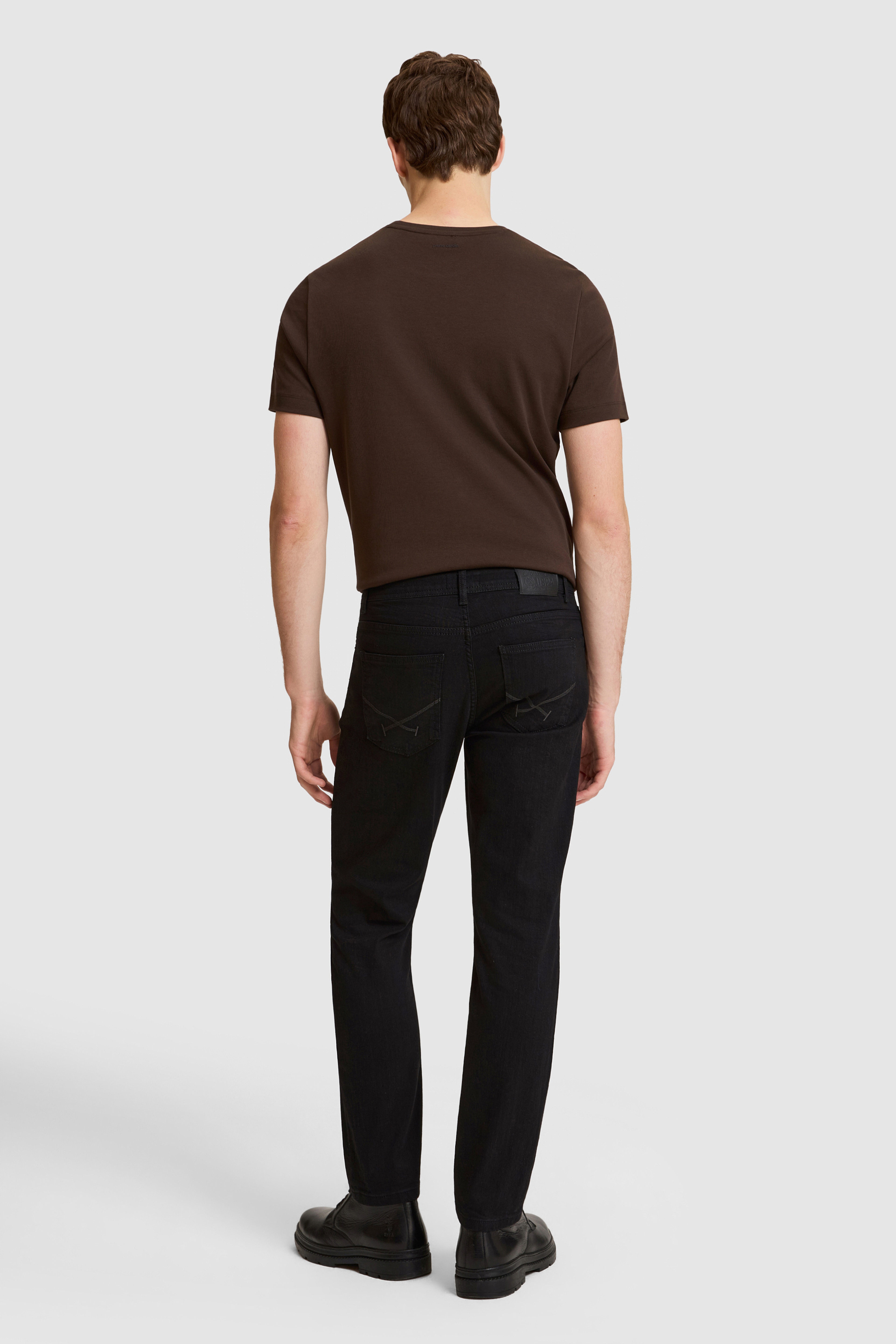 Erkek Siyah Straight Fit Jean Pantolon