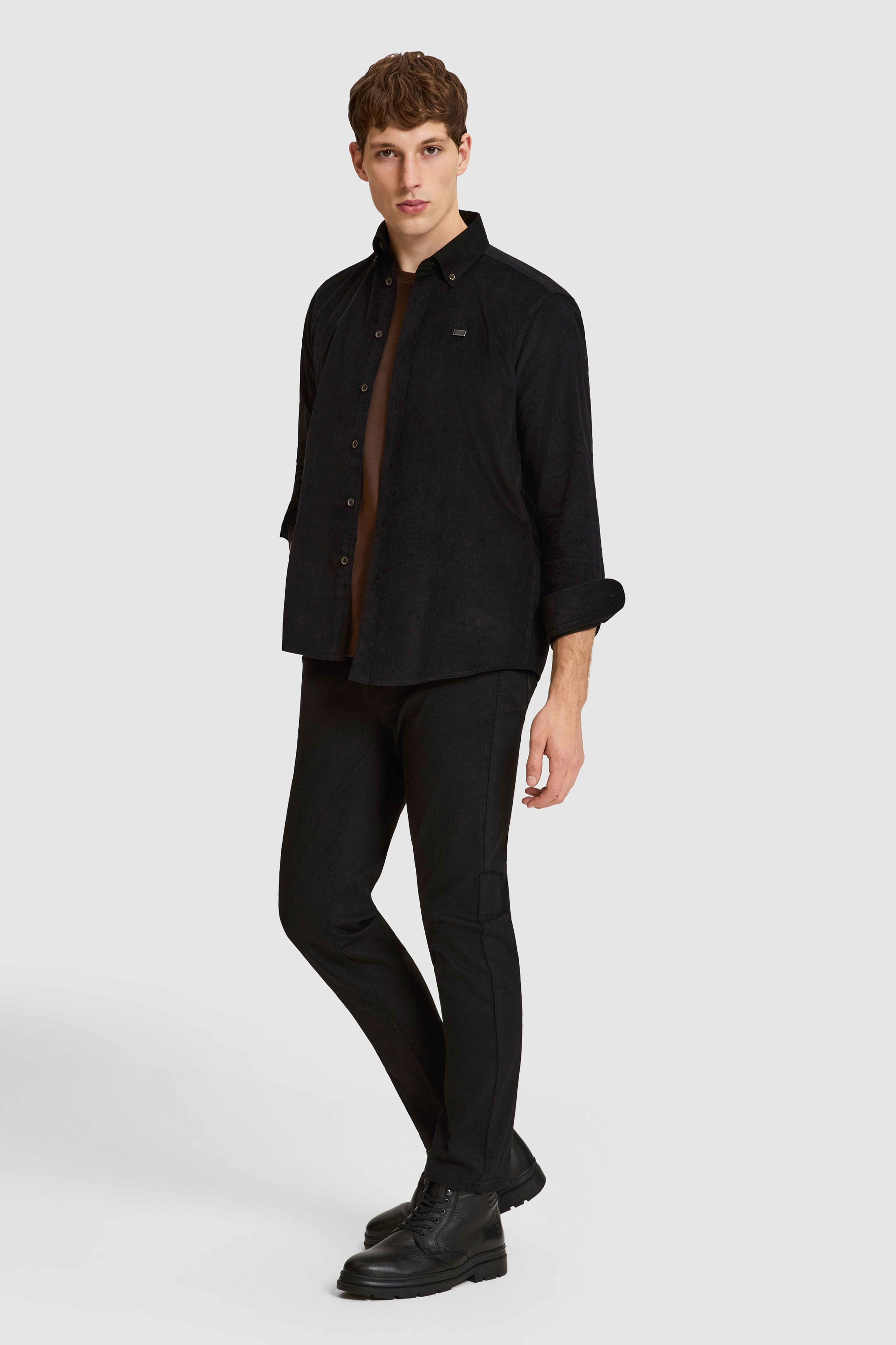 Erkek Siyah Straight Fit Jean Pantolon - Image 3