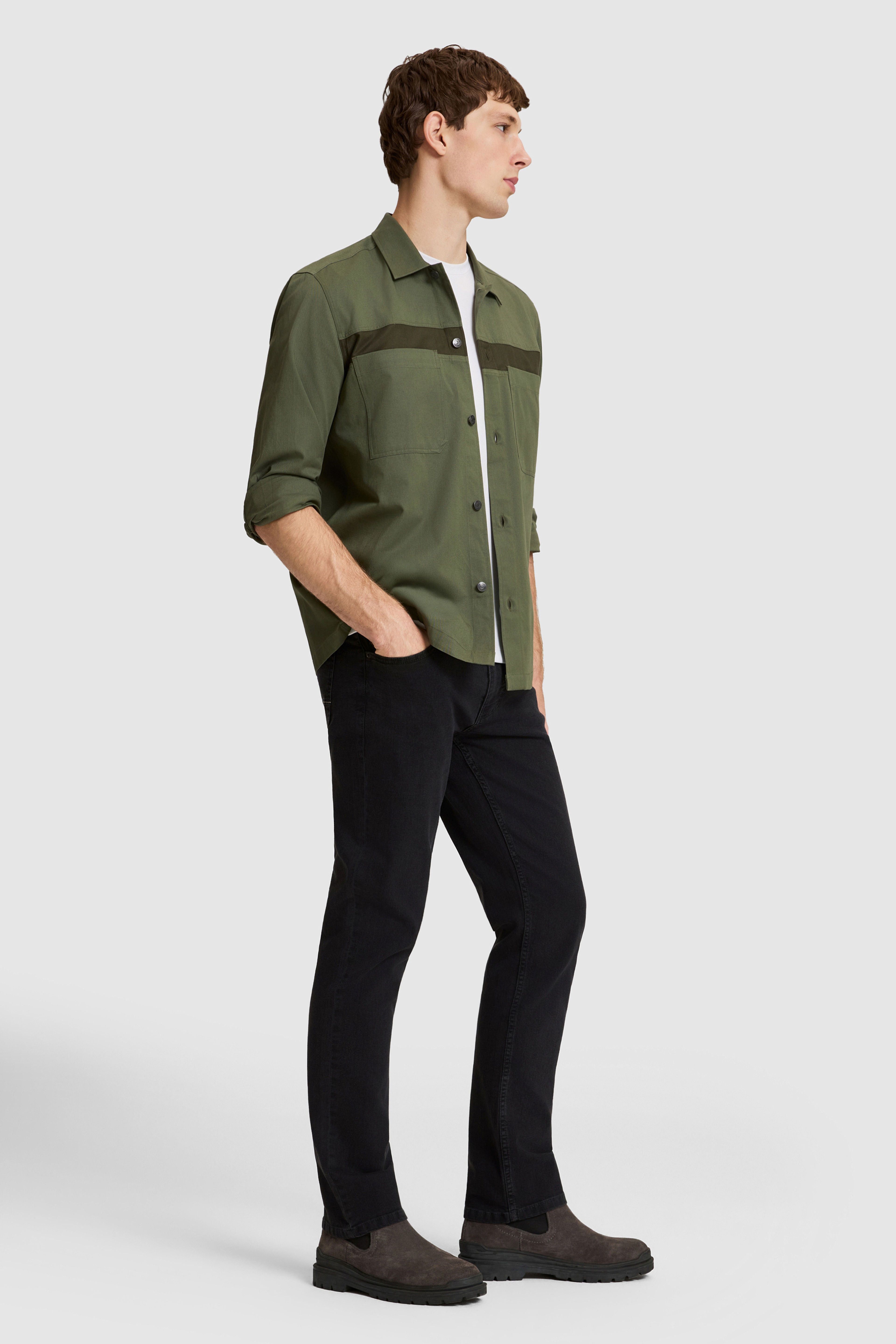 Erkek Siyah Straight Fit Jean Pantolon - Image 3