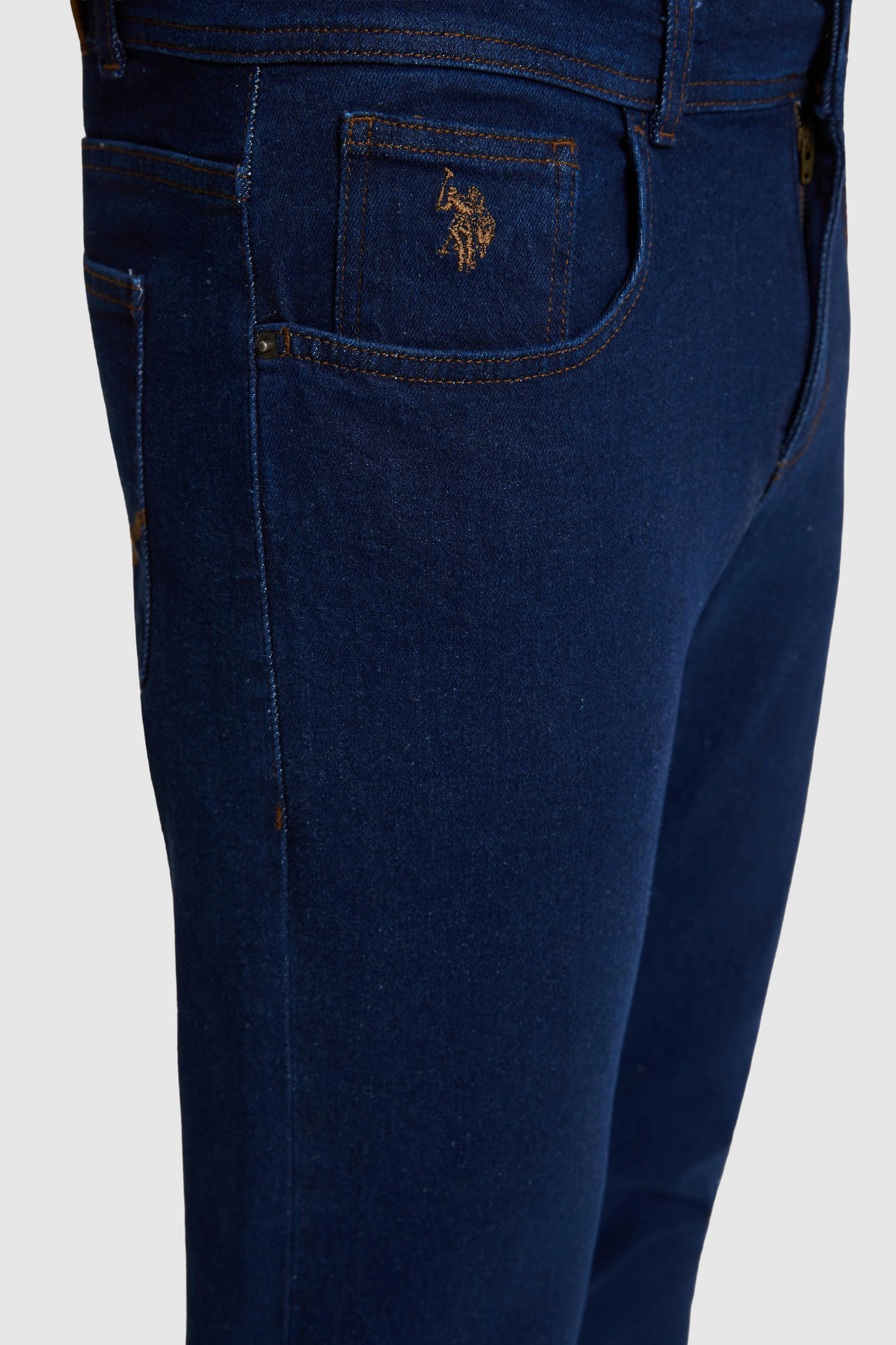 Erkek Koyu Mavi Slim Fit Jean Pantolon