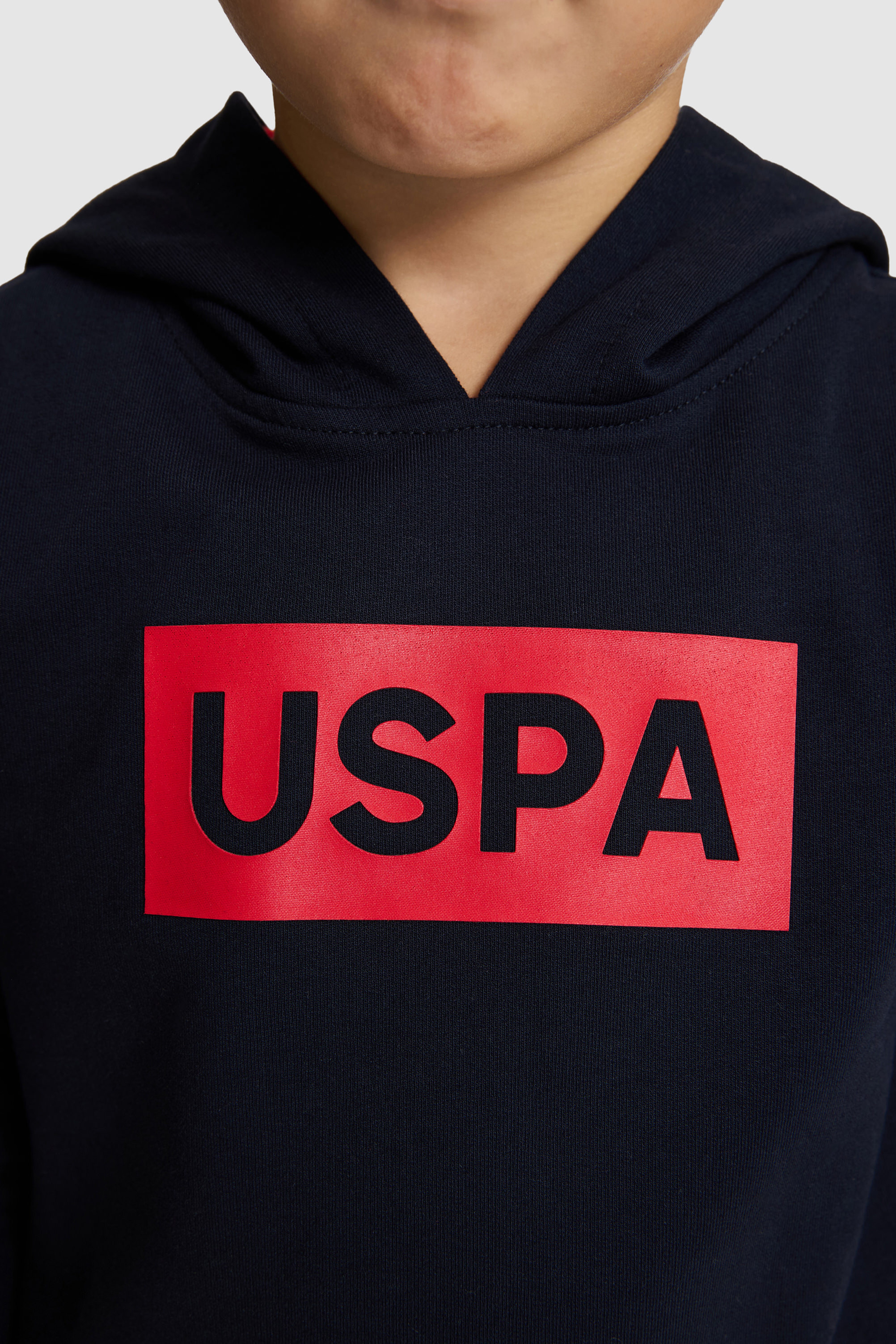 Erkek Çocuk Lacivert Kapüşonlu Yaka Regular Fit Logolu Düz %100 Pamuk Sweatshirt - Image 6