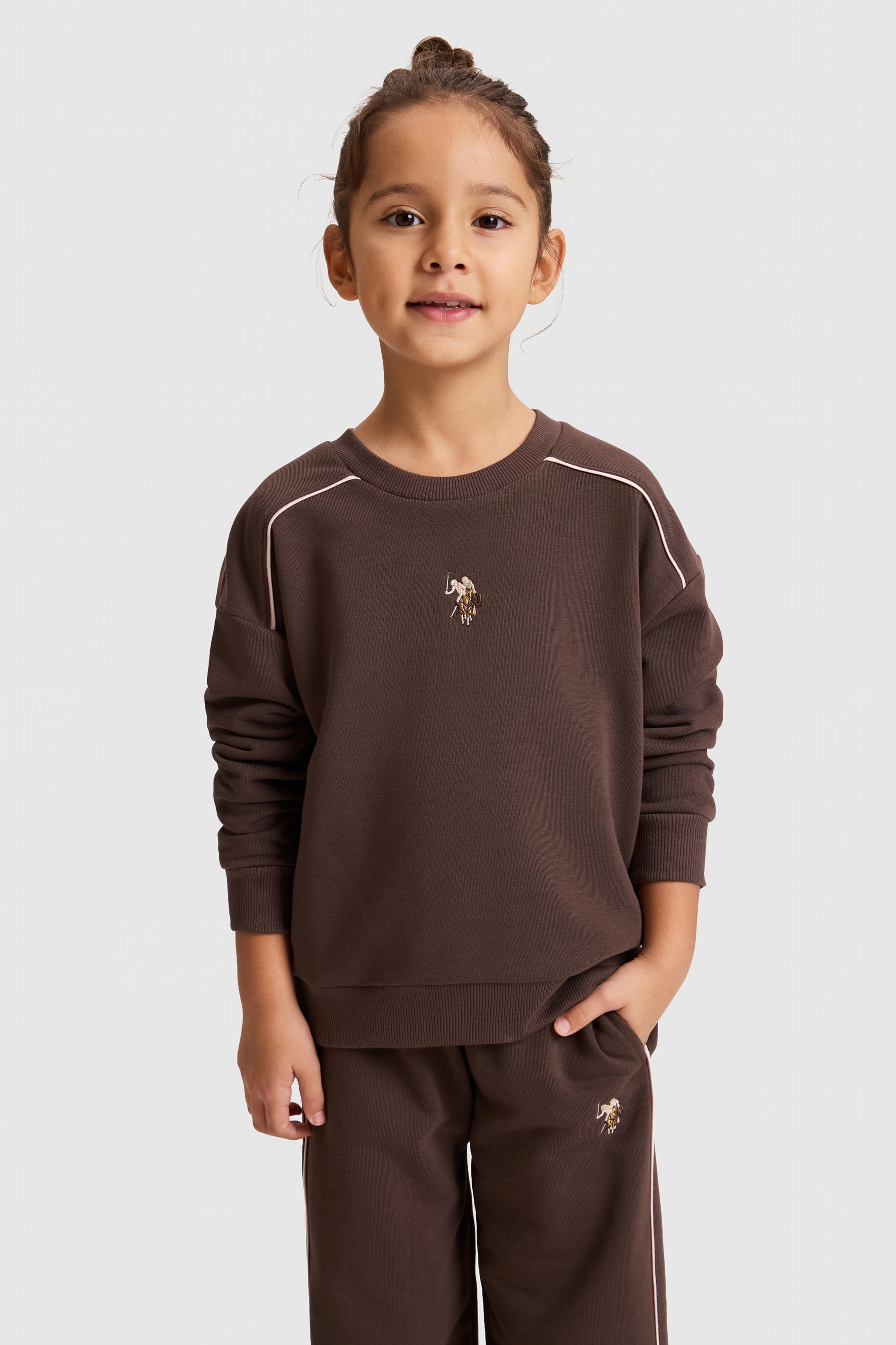 Kız Çocuk Kahverengi Pijama Takımı - Image 1
