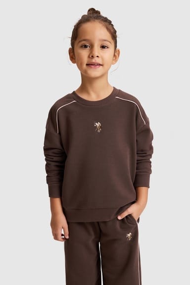 Kız Çocuk Kahverengi Pijama Takımı