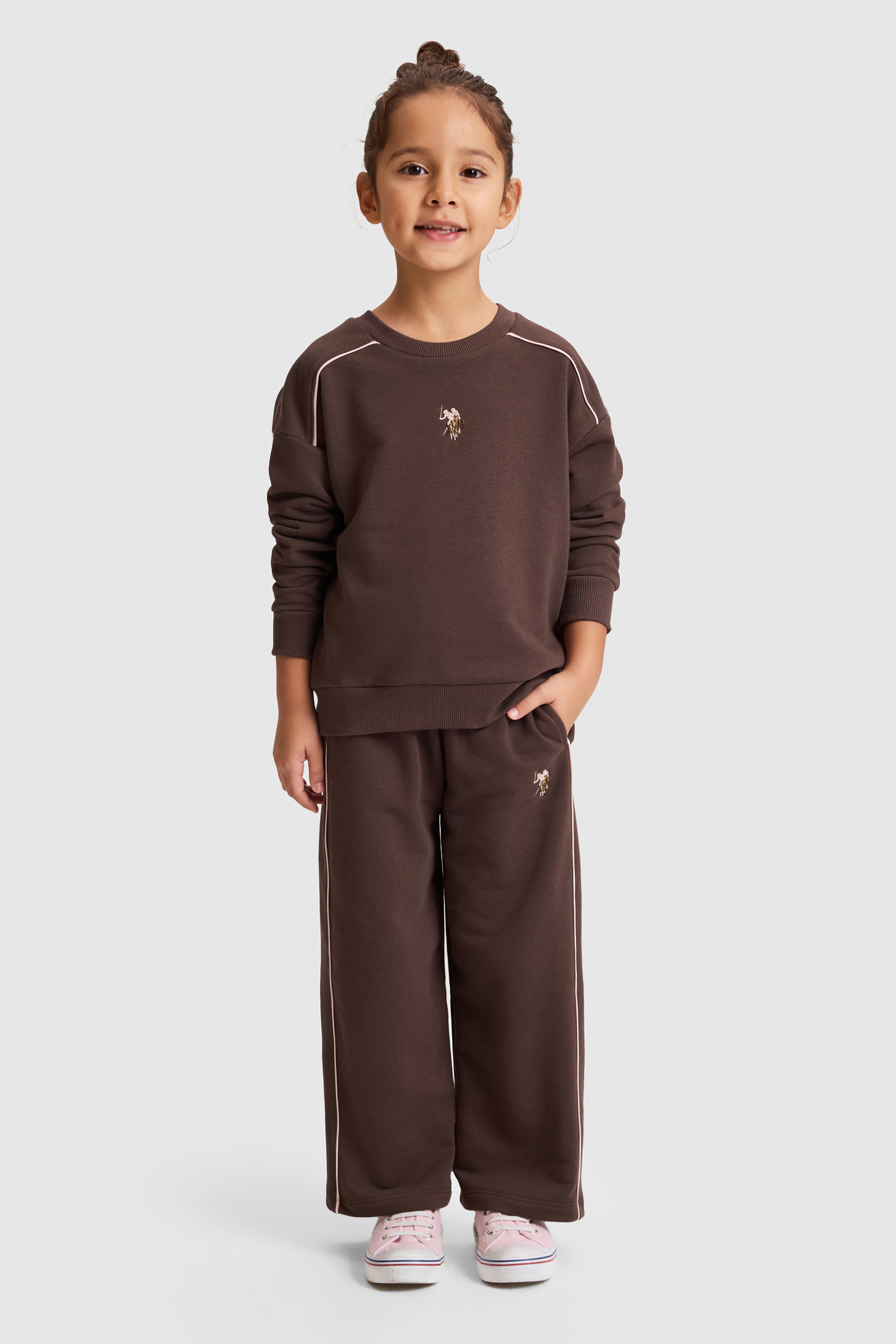 Kız Çocuk Kahverengi Pijama Takımı - Image 4