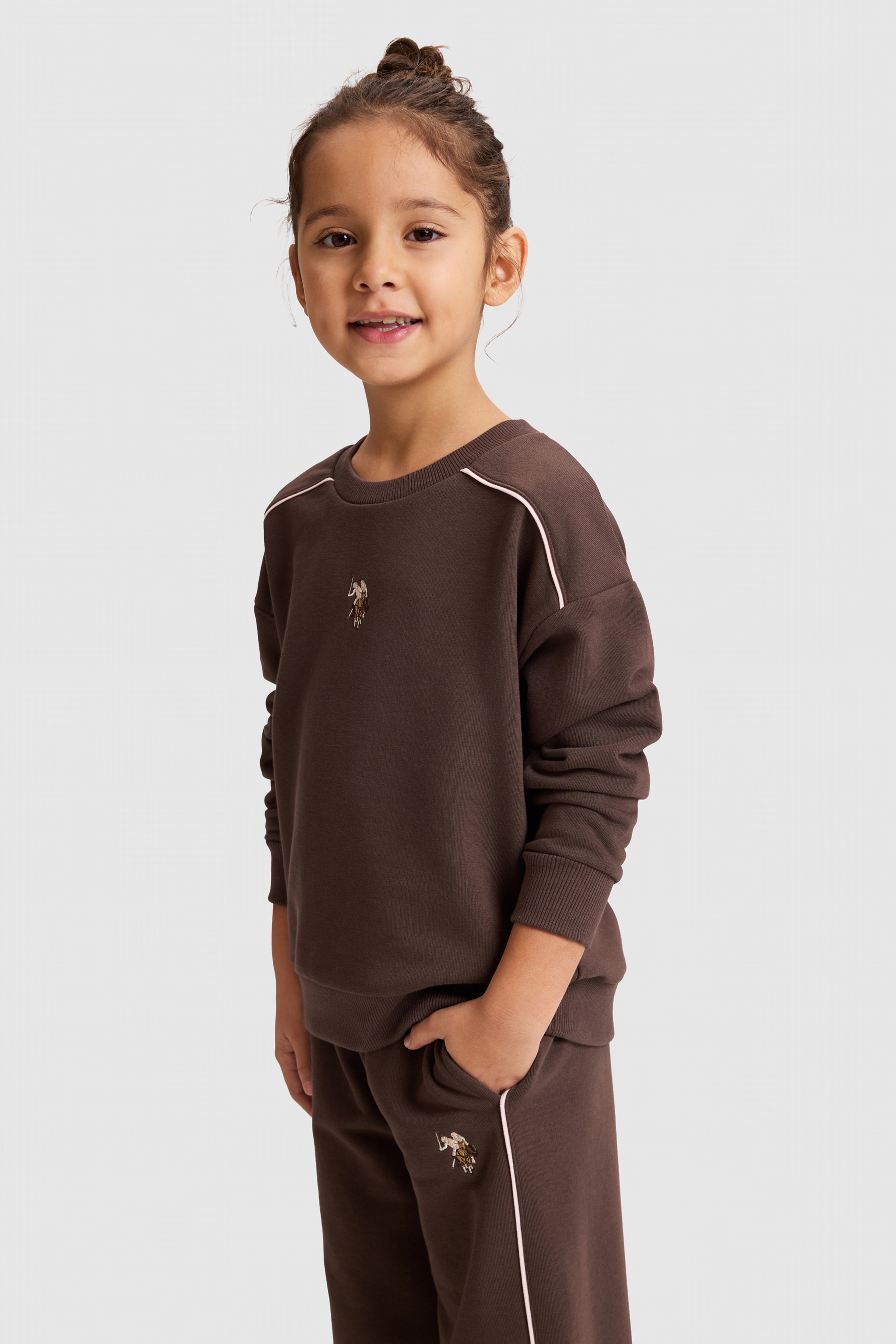 Kız Çocuk Kahverengi Pijama Takımı - Image 3