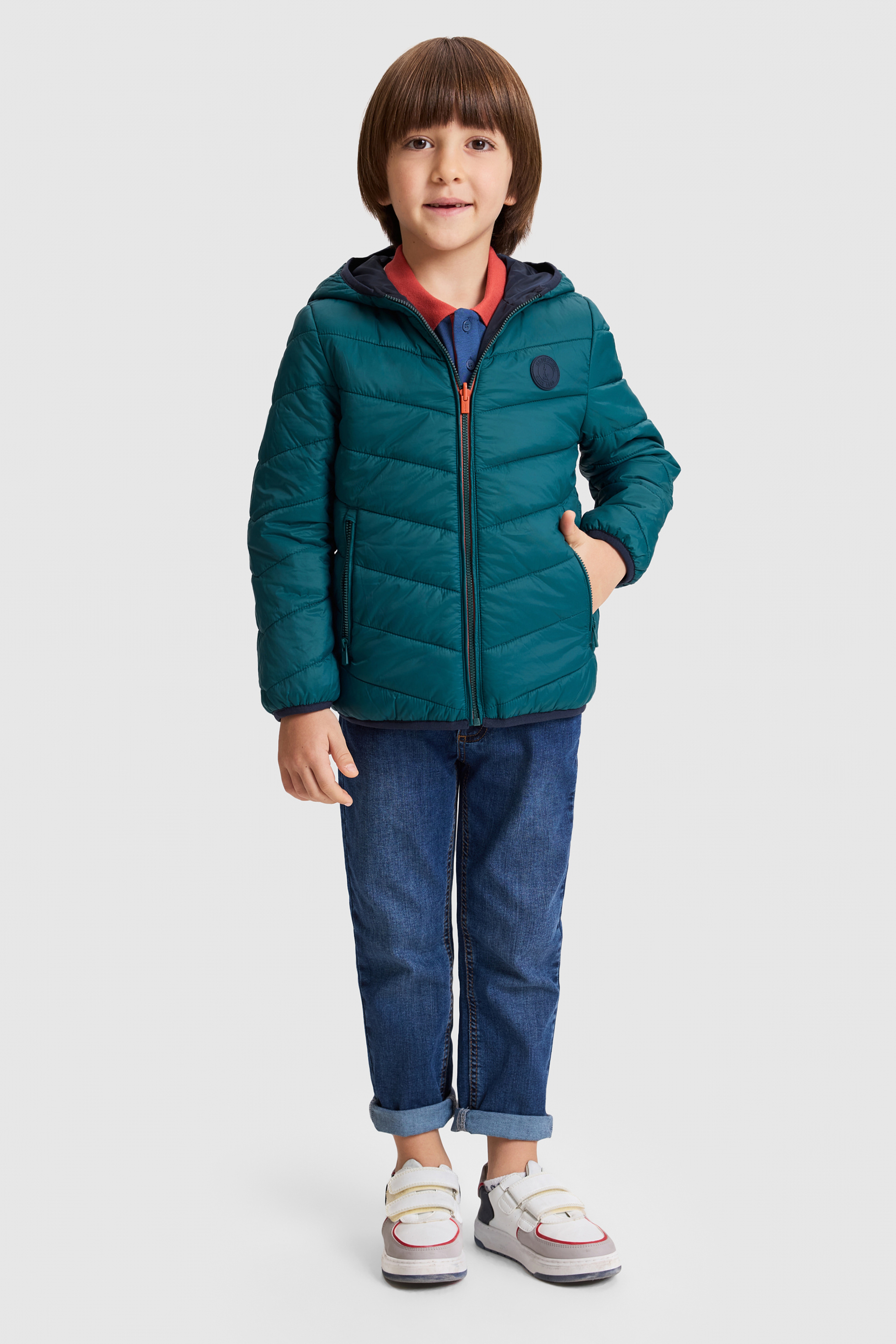 Erkek Çocuk Yeşil Mont - Image 5