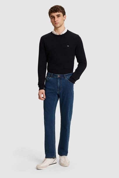 Erkek Koyu Mavi Jean Pantolon