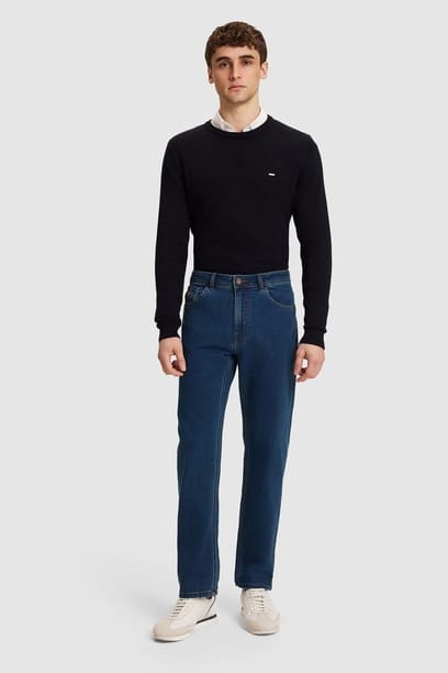 Erkek Koyu Mavi Jean Pantolon