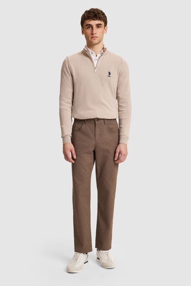 Erkek Vizon Kanvas / Chino Pantolon