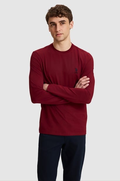Erkek Bordo Basic Sweatshirt